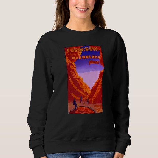 Sweatshirt Explorer la planète de la marmelade, l'astronomie (Devant)