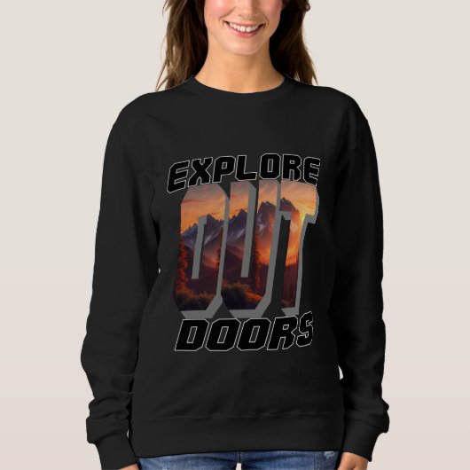 SWEATSHIRT EXPLORER LES PORTES EXTÉRIEURES (Devant)