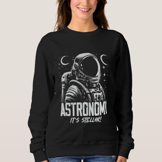 Sweatshirt Explorez l'univers astronaute de l'espace Galaxie (Devant)