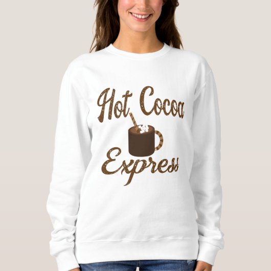 Sweatshirt Express de cacao chaud, Chocolat chaud, Automne, H (Devant)