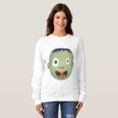 Sweatshirt Expressions de visage Zombie (Devant entier)
