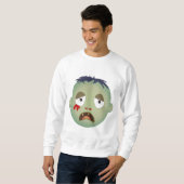 Sweatshirt Expressions de visage Zombie (Devant entier)