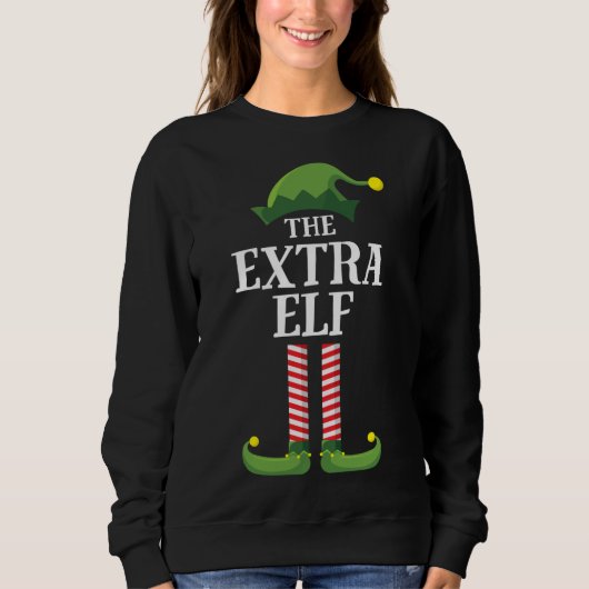 Sweatshirt Extra Elf Matching Famille Noël Fête Funny El (Devant)
