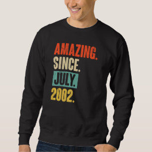 Sweatshirt Extraordinaire depuis juillet 2002 20 ans 20e anni