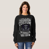 Sweatshirt Extraterrestrial Life Alien  UFO Costume (Devant entier)