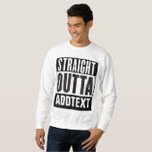 Sweatshirt Extrémité droite ajoutez votre texte (Devant entier)