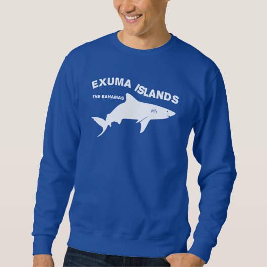 Sweatshirt Exuma Islands - Bahamas Shark Diving (Devant)