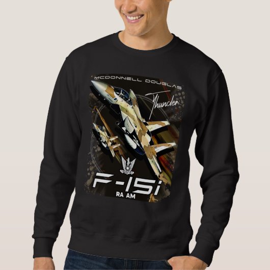 Sweatshirt F15 Avion de chasse de la Force aérienne israélien (Devant)