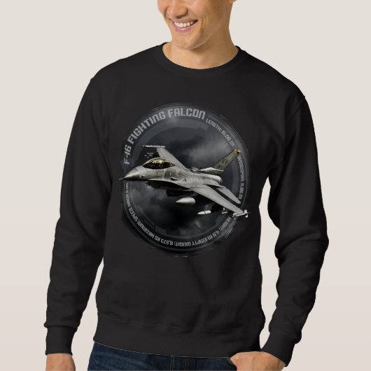 Sweatshirt F-16 Faucon de combat (Devant)
