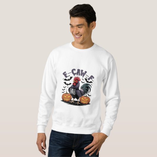 Sweatshirt F Caw F Humor Crow Gothic Funny Style (Devant entier)