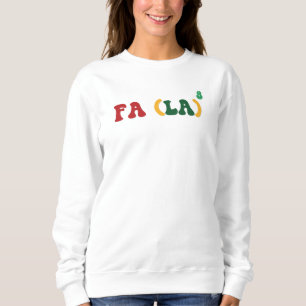Sweatshirt Fa la la la math chanson festive de Noël nerd