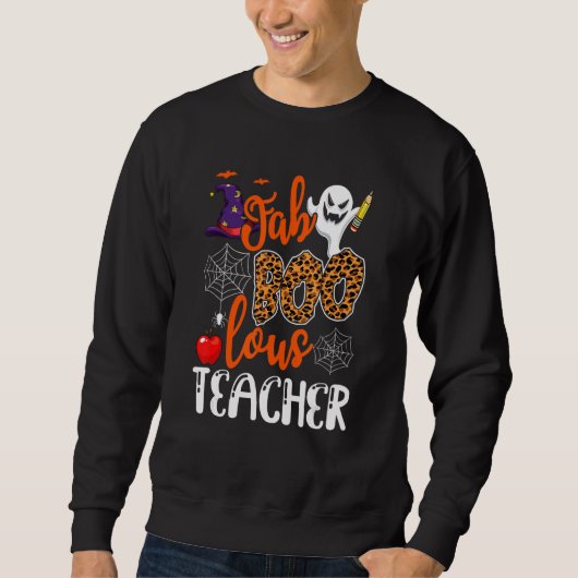 Sweatshirt Faboolous Enseignant École Éffrayant Fantôme Ensei (Devant)