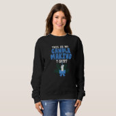 Sweatshirt Fabricant de bougies Fabrication de bougies C'est (Devant entier)