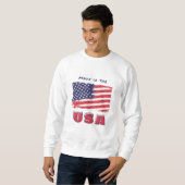 Sweatshirt "Fabriqué aux USA Patriotic Apparel and Accessorie (Devant entier)