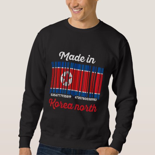 Sweatshirt Fabriqué Corée du Nord (Devant)