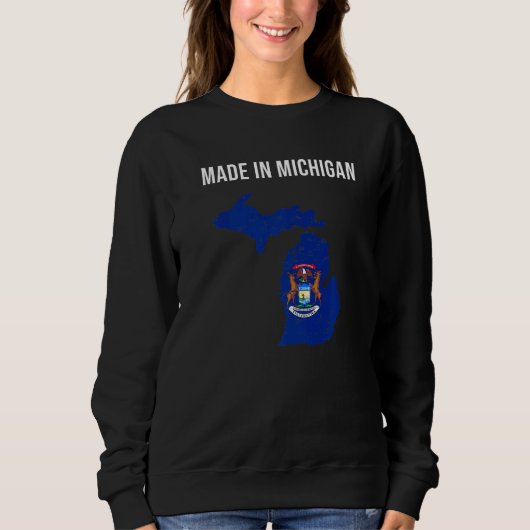 Sweatshirt Fabriqué Dans L'État Du Michigan (Devant)