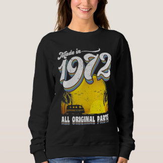 Sweatshirt Fabriqué En 1972 Toutes Les Pièces Originales Anni