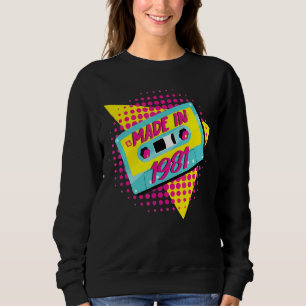 Sweatshirt Fabriqué En 1981 41e Anniversaire 80s 90s 1990s 19