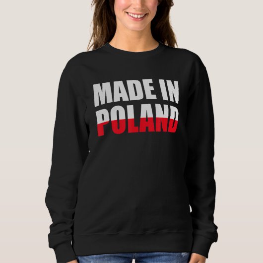 Sweatshirt Fabriqué En Polonais (Devant)