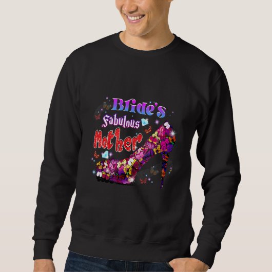 Sweatshirt Fabuleuse mère de la mariée Light Gems Joyeuse Fêt (Devant)