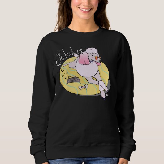 Sweatshirt Fabuleux caniche (Devant)