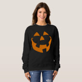 Sweatshirt Face Citrouille Halloween (Devant entier)