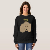 Sweatshirt Face de caniche mignonne (Devant entier)