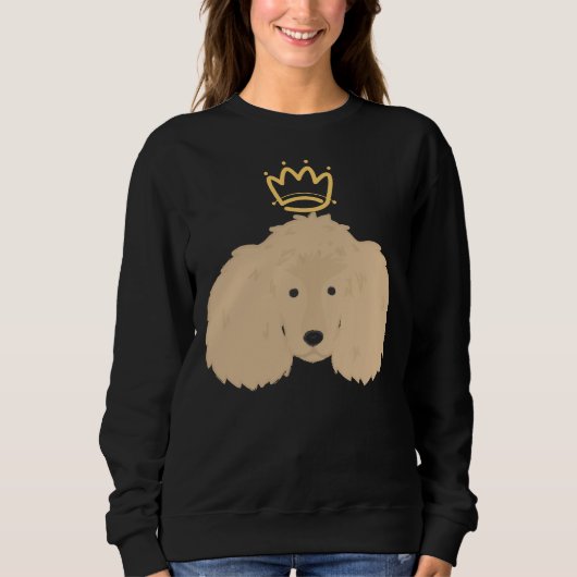 Sweatshirt Face de caniche mignonne (Devant)