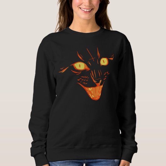 Sweatshirt Face de chat agressive (Devant)