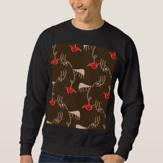 Sweatshirt Face de femme à une ligne : motif abstrait.