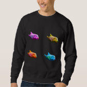 Sweatshirt Face de poisson arc-en-ciel (Devant)