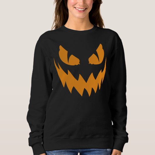Sweatshirt Face d'Halloween effrayante (Devant)