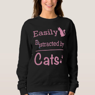 Sweatshirt Facilement "D" istrait par les chats mignons drôle