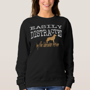 Sweatshirt Facilement Distrait Par Chiens Distrait Chien Faci