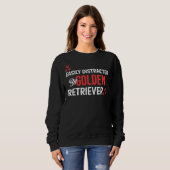 Sweatshirt Facilement Distrait Par Golden Retriever (Devant entier)