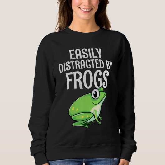 Sweatshirt Facilement Distrait Par Grenouille Grenouille Gren (Devant)