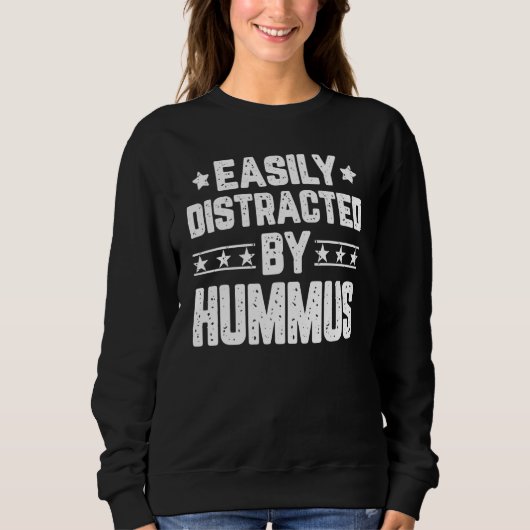 Sweatshirt Facilement Distrait Par Houmous Houmous (Devant)