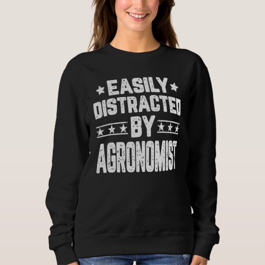 Sweatshirt Facilement Distrait Par L'Agronomie Agronomique (Devant)