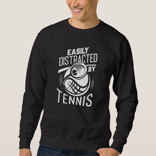 Sweatshirt Facilement Distrait Par Le Tennis (Devant)