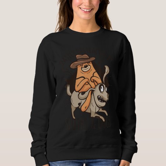 Sweatshirt Facilement Distrait Par Les Fentes Et Chiens Tee S (Devant)
