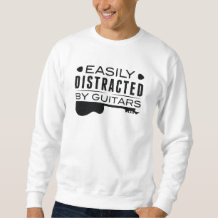 Sweatshirt Facilement Distrait Par Les Guitares