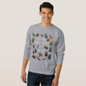 Sweatshirt Facilement distrait par les insectes Entomologiste (Devant entier)
