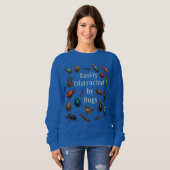 Sweatshirt Facilement distrait par les insectes Entomologiste (Devant entier)