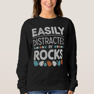 Sweatshirt Facilement Distrait Par Les Rochers - Géologie Cit