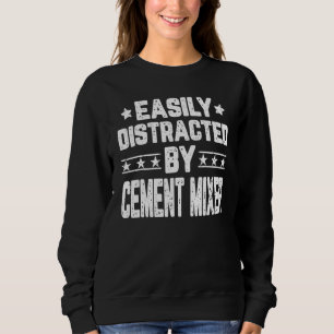 Sweatshirt Facilement Distrait Par Mélangeur De Ciment
