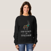Sweatshirt Facilement Distrait Par Oryxes & Livres Antelope (Devant entier)