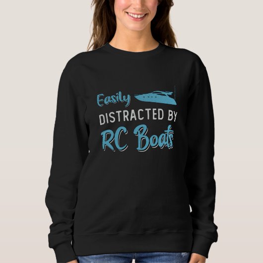 Sweatshirt Facilement Distrait Par RC Boats Model Funny RC Bo (Devant)