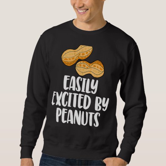 Sweatshirt Facilement Excité Par Les Arachides Tasty Genre Re (Devant)