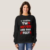 Sweatshirt Faire-part de grossesse Naissance du bébé (Devant entier)