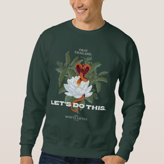 Sweatshirt "Faisons ça" Cobra - Le Lotus Blanc (Devant)